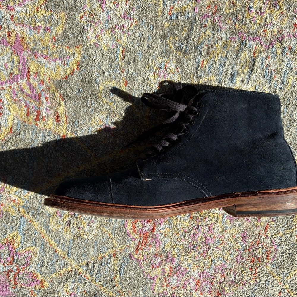 Alden Indy Boot Men's Blue Suede 9.5 B/D - Picture 6 of 9